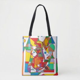 Bolso De Tela Pop Art Geometric Mermaid Triangle Tote Bag