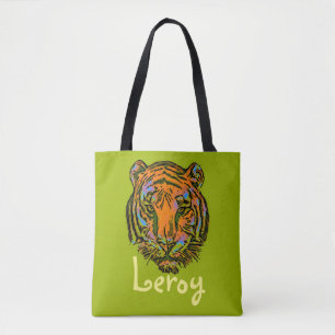 Bolso De Tela Pop Art TIGER HEAD + tu trasero. e ideas