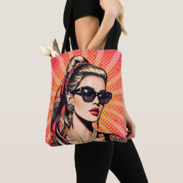 Bolso De Tela Pop Art Woman Retro Chic