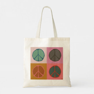Bolso De Tela Pop de paz de trozos de árbol