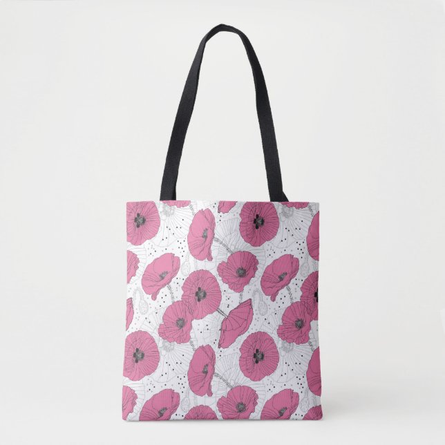Bolso De Tela Poppies (Anverso)