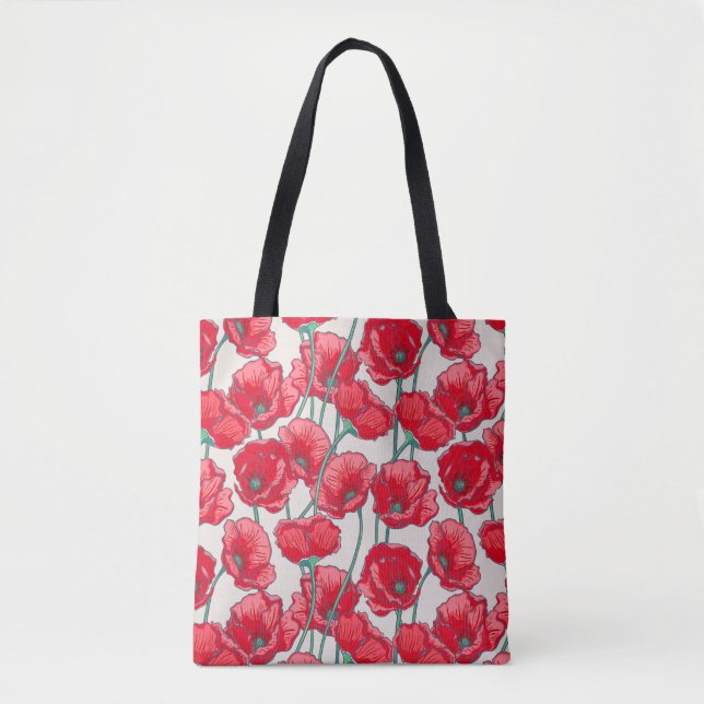 Bolso De Tela Poppies (Anverso)
