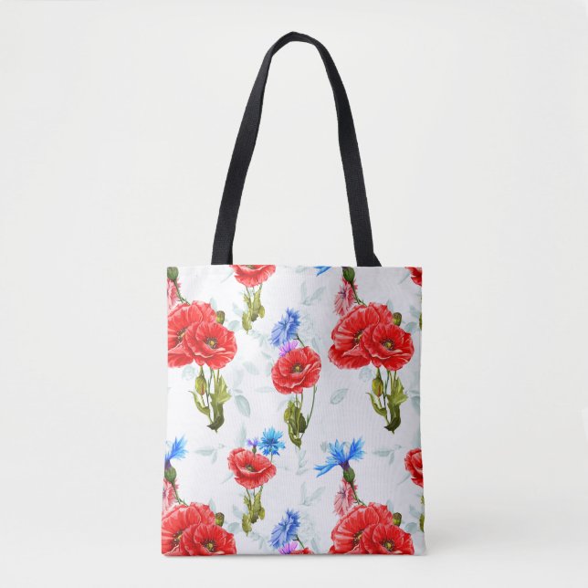 Bolso De Tela Poppies (Anverso)