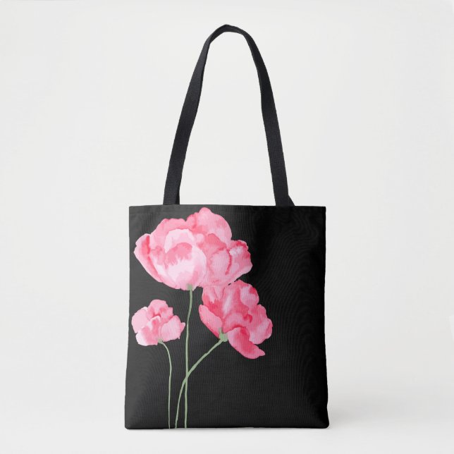 Bolso De Tela Poppies rosados-bolsos de Tote (Anverso)