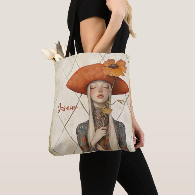 Bolso De Tela Poppy | Boho Art Personalized (Detalle)
