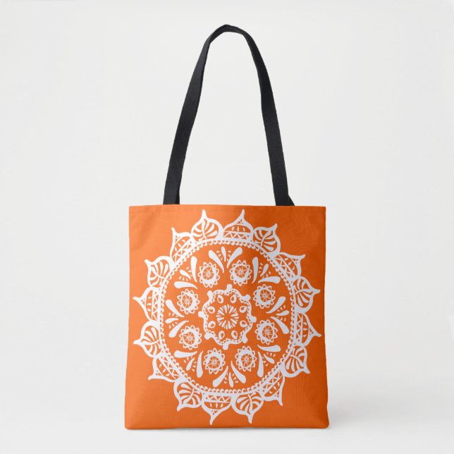 Bolso De Tela Poppy Mandala (Anverso)