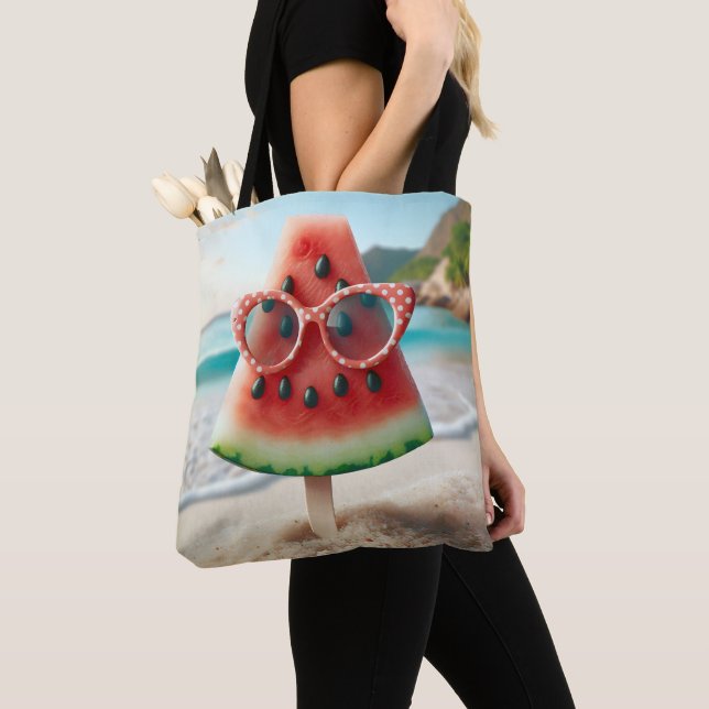 Bolso De Tela Popsicas de sandía con gafas de sol (Detalle)
