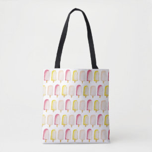Bolso De Tela Popsicle Sticks Colorful Pastel Patrón de verano