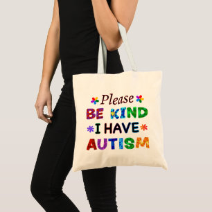 Bolso De Tela Por favor, ten en cuenta que tengo AUTISMO