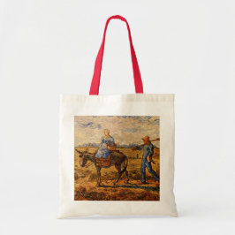 Bolso De Tela Por la mañana, pareja campesina por Vincent van Go