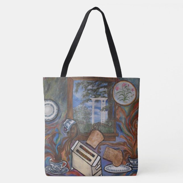 Bolso De Tela Por la mañana Rush Tote Bag (Anverso)
