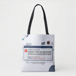 Bolso De Tela Por Mi Último Correo Electrónico Frase Divertida d