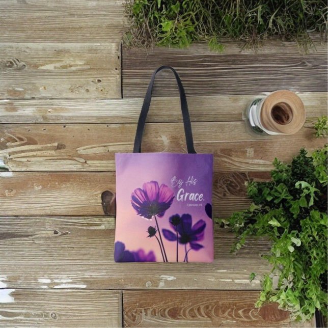 Bolso De Tela Por su Grace Tote bag (Christian Theme Inspired Design Tote Bag)