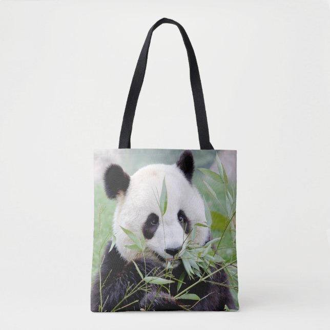 Bolso De Tela Por toda la bolsa. Foto gigante panda, panda geant (Anverso)