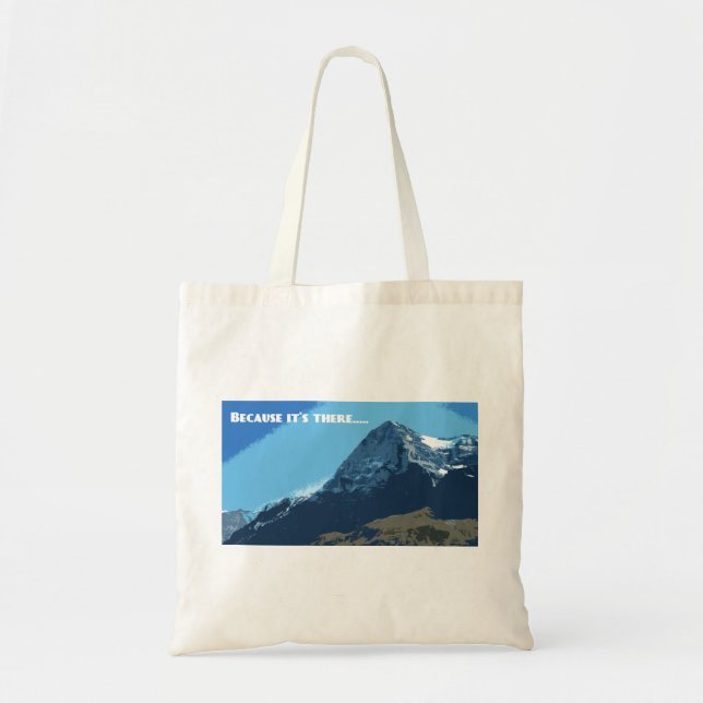 Bolso De Tela Porque está allí la montaña Eiger (Frente)