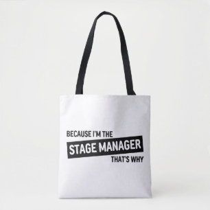 Bolso De Tela Porque soy el director de escenario por eso Negr