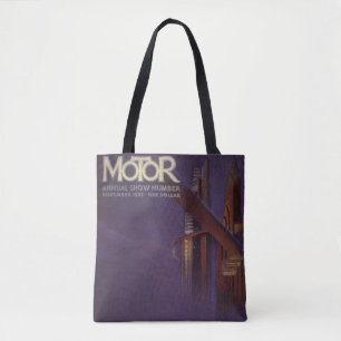 Bolso De Tela Portada de la revista Vintage Motor, coche urbano