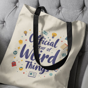 Bolso De Tela Portador Oficial De Cosas Extrañas Gracioso