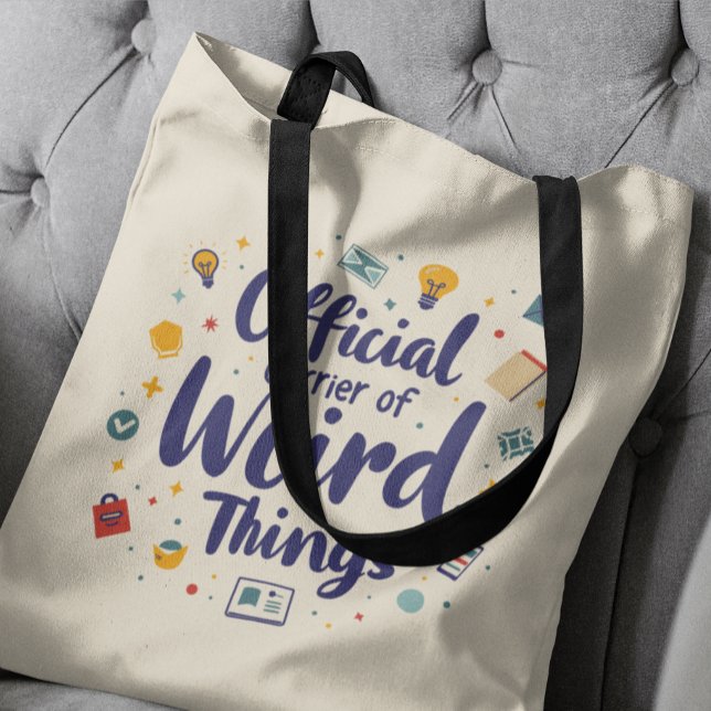 Bolso De Tela Portador Oficial De Cosas Extrañas Gracioso (Subido por el creador)