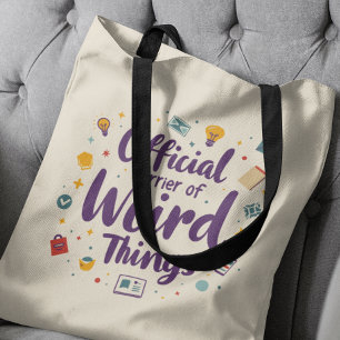 Bolso De Tela Portador Oficial De Cosas Extrañas Gracioso