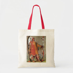 Bolso De Tela Portait del jefe indio Mato-Tope de George Catlin