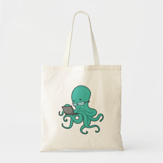 Bolso De Tela Portátil Octopus (Frente)