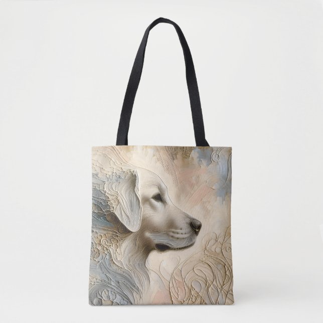 Bolso De Tela Portato de pintura endémica de un recuperador de o (Anverso)