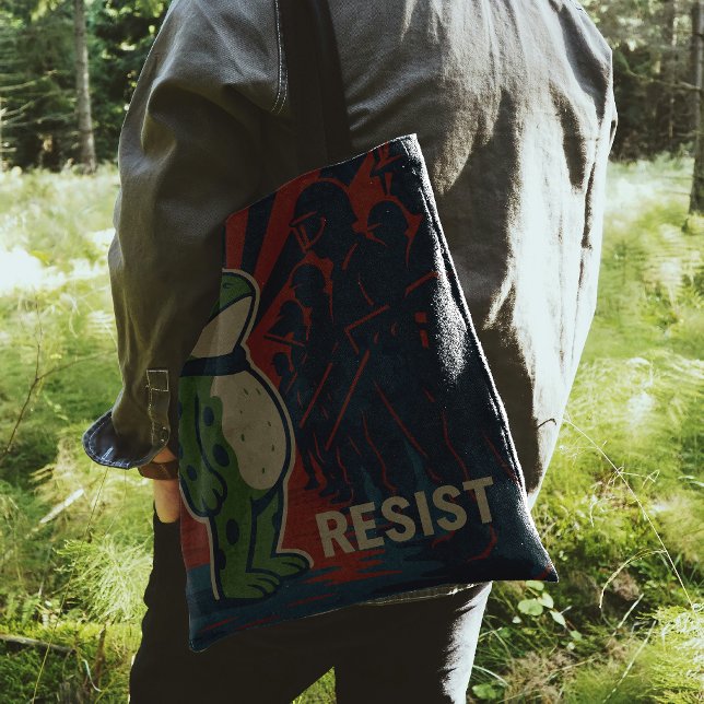 Bolso De Tela Portland Frog Protest (Subido por el creador)