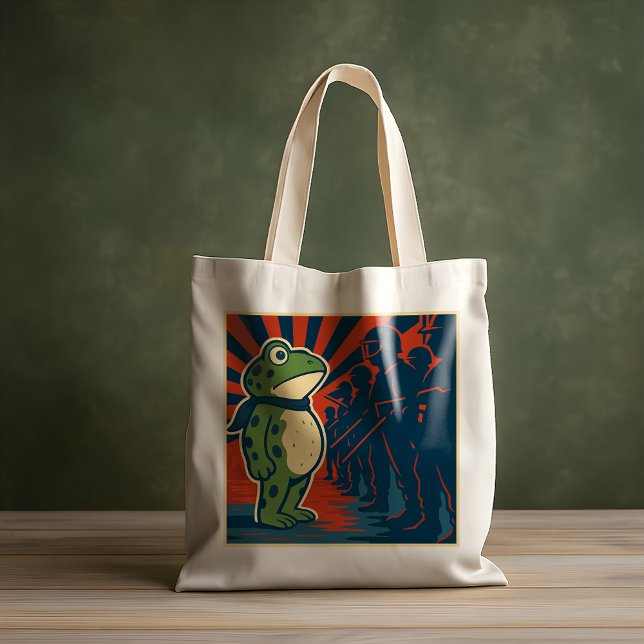 Bolso De Tela Portland Frog Protest (Subido por el creador)