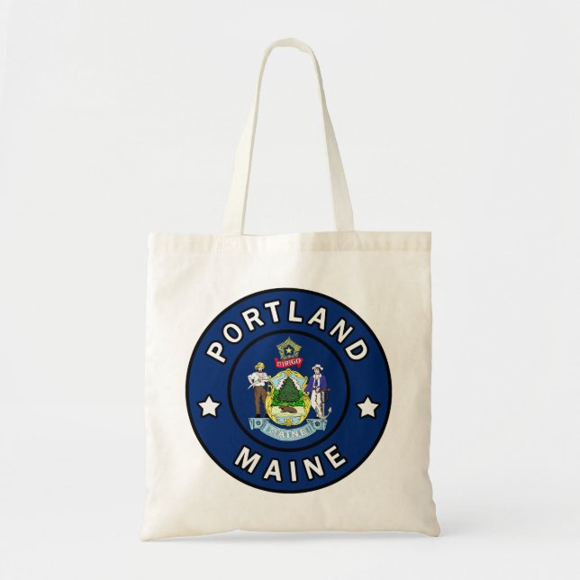 Bolso De Tela Portland Maine (Frente)