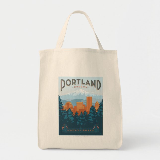 Bolso De Tela Portland, OR (Frente)