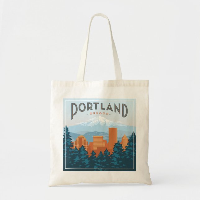 Bolso De Tela Portland, OR (Frente)
