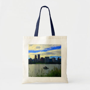 Bolso De Tela Portland, Oregon Skyline #1 Tote Bag