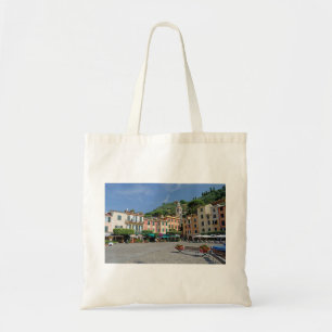 Bolso De Tela Portofino, Italia. Plaza del Pueblo de Portofino