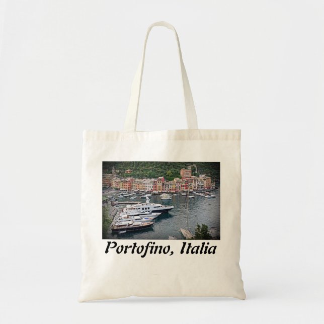 Bolso De Tela Portofino, Italia Tote Bag (Frente)