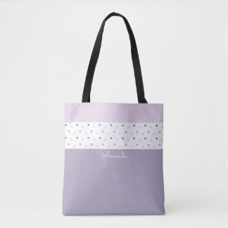 Bolso De Tela Pos de polka pastel Tote Bag