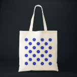 Bolso De Tela Pos reales de polka azul<br><div class="desc">Paquetes reales de polka azul sobre fondo blanco</div>