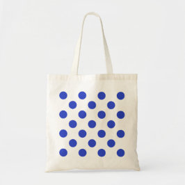 Bolso De Tela Pos reales de polka azul