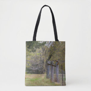 Bolso De Tela Pose de la cerca de la ardilla