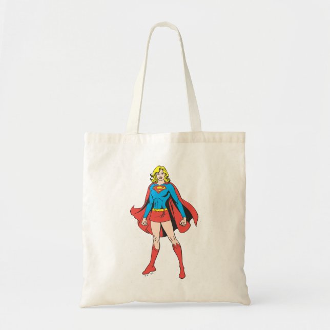 Bolso De Tela Poses de Supergirl (Frente)