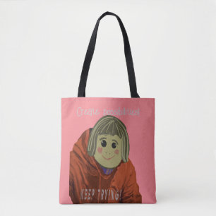 Bolso De Tela Posibilidades divertidas, seguir intentando, multi