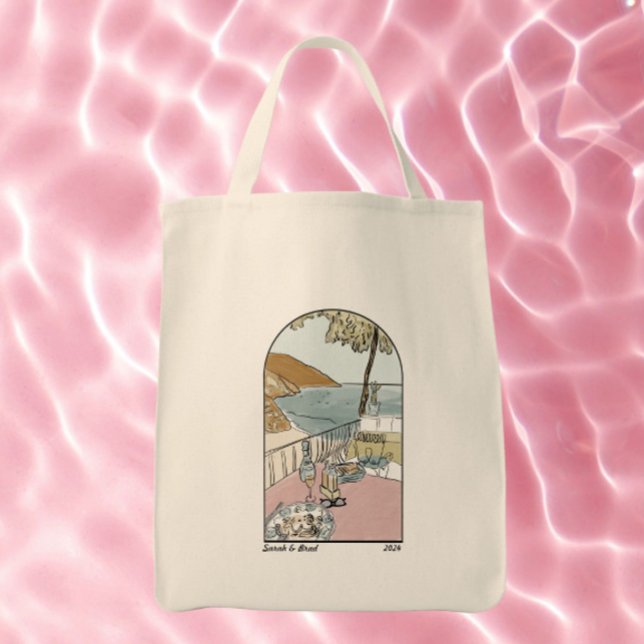 Bolso De Tela Positano Italia Boda bienvenido a los favores (Subido por el creador)