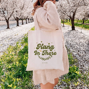 Bolso De Tela Positividad 'Mantén la Calma' Personalizable Retro