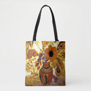 Bolso De Tela Poste de flor clásico