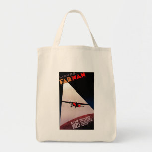 Bolso De Tela Poste del promo del monoplano de Farman 300 de las