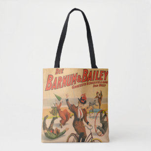 Bolso De Tela Poster Alemán Vintage De Circo De Artistas, 1900.