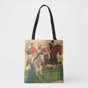 Bolso De Tela Poster Alemán Vintage Del Circo De Jinetes En Caba