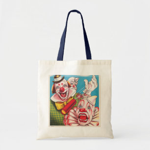 Bolso De Tela Poster Circus Mostrando Rostros De Payaso Y Cracke