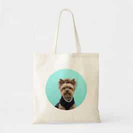 Bolso De Tela Póster clásico de desayuno Yorkshire Terrier Yorki