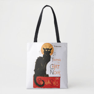 Bolso De Tela Póster Clásico Gato Negro Steinlen Chat Noir Franc